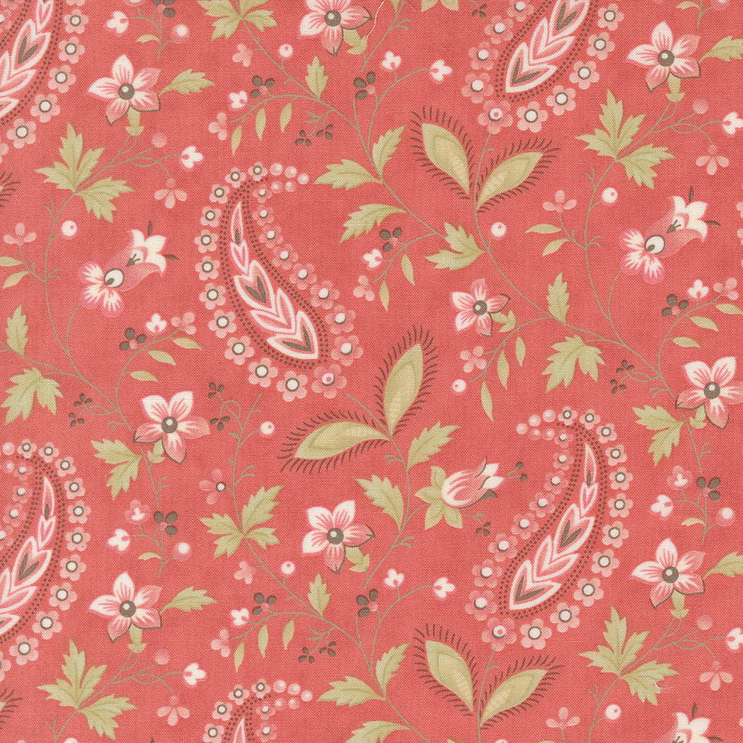 Muse Paisley Vine Scarlet by 3 Sisters