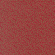 Candlelight Christmas Festive Berry Vine Crimson by 3 Sisters