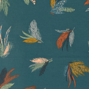 Woodland and Wildflowers - Novelty Feathers Dark Lake by Fancy That Design House