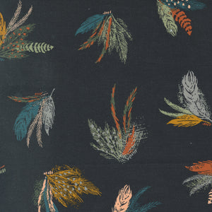 Woodland and Wildflowers - Novelty Feathers Charcoal by Fancy That Design House