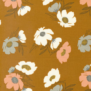 Woodland and Wildflowers - Bold Bloom Florals Caramel by Fancy That Design House