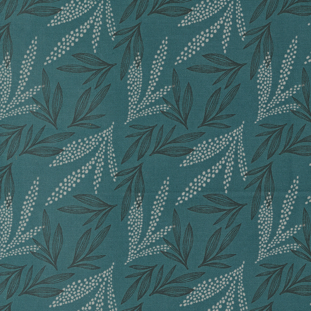 Woodland and Wildflowers - Leaf Lore Blenders Dark Lake by Fancy That Design House