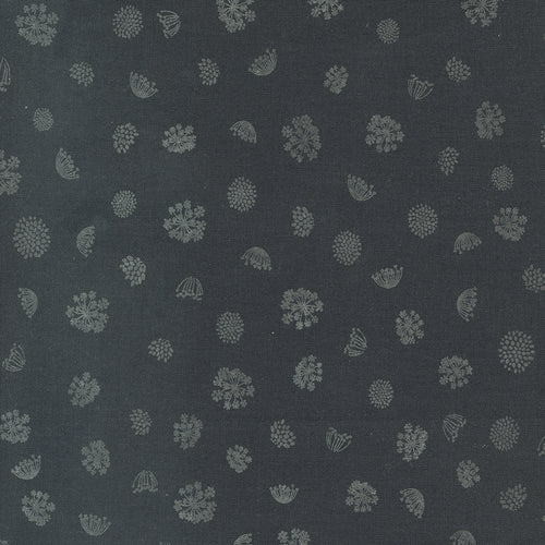 Woodland and Wildflowers - Royal Rounds Blenders Charcoal by Fancy That Design House