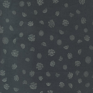 Woodland and Wildflowers - Royal Rounds Blenders Charcoal by Fancy That Design House