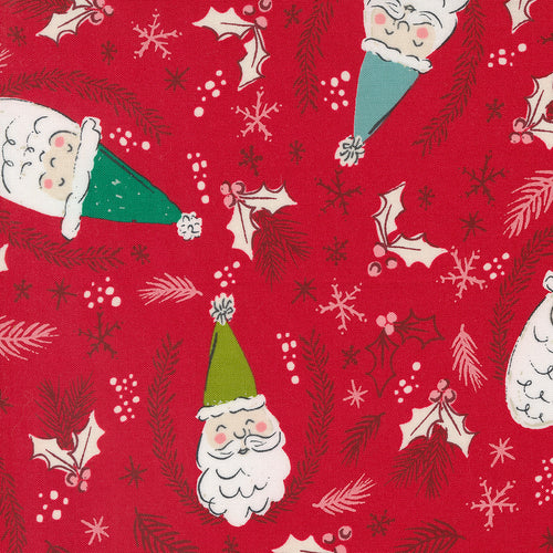 Cozy Wonderland - Jolly St Nick Christmas Santa Berry by Fancy That Design House