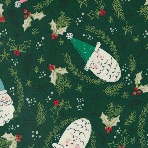Cozy Wonderland - Jolly St Nick Christmas Santa Pine by Fancy That Design House