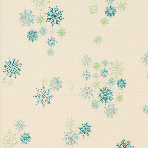 Cozy Wonderland - Snowflake Fall Blenders Natural by Fancy That Design House