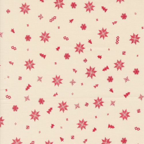 Cozy Wonderland - Knit Toss Blenders Snowflake Natural by Fancy That Design House