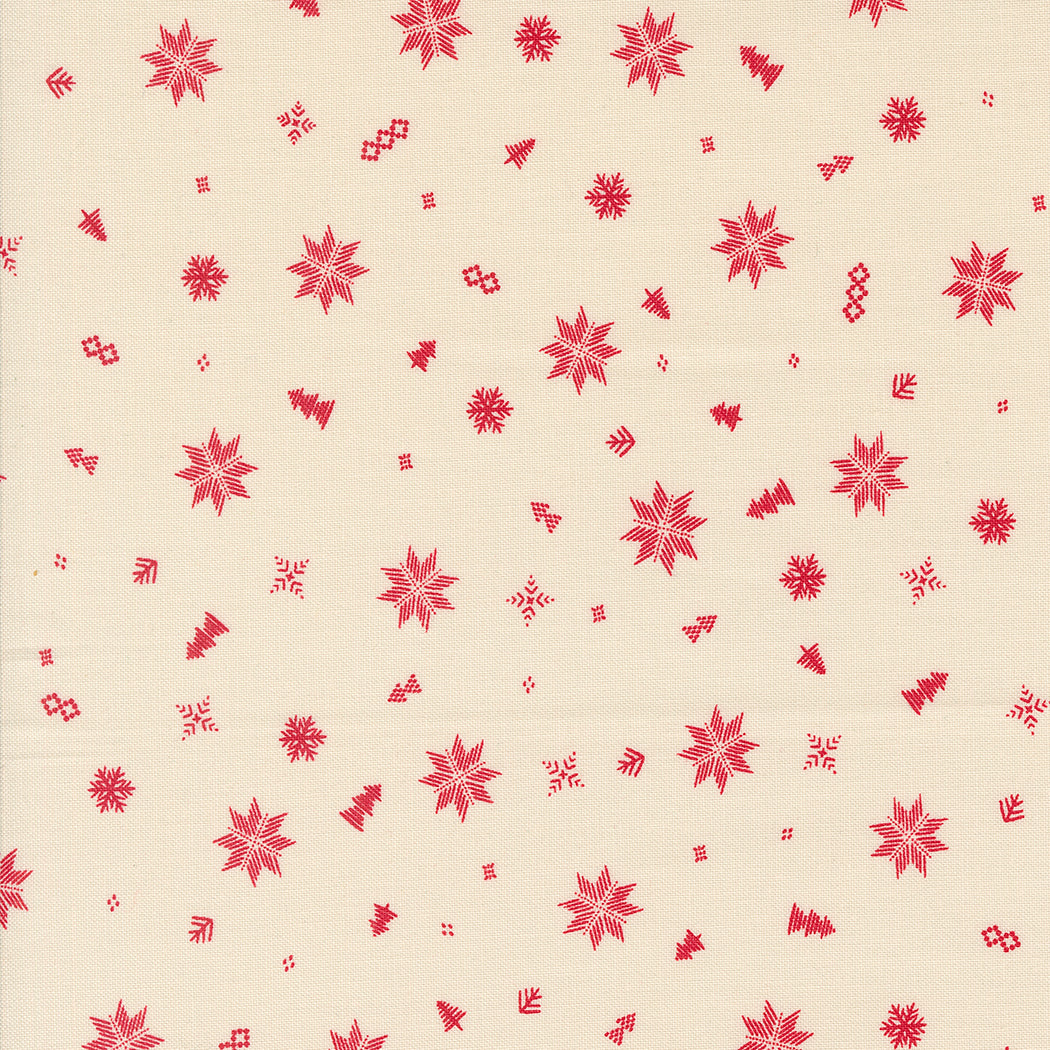 Cozy Wonderland - Knit Toss Blenders Snowflake Natural by Fancy That Design House