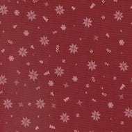 Cozy Wonderland - Knit Toss Blenders Snowflake Burgundy by Fancy That Design House