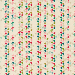 Cozy Wonderland - Houndstooth Party Blenders Natural by Fancy That Design House
