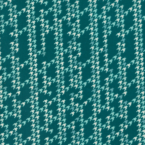 Cozy Wonderland - Houndstooth Party Blenders Teal by Fancy That Design House