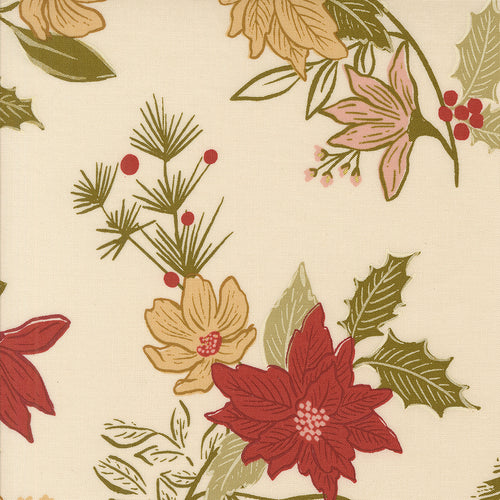 Old World Yuletide Festive Florals Eggshells by Fancy That Design House
