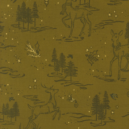 Old World Yuletide Deer Landscape Pickle by Fancy That Design House