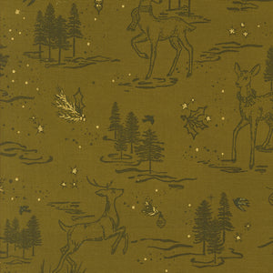 Old World Yuletide Deer Landscape Pickle by Fancy That Design House