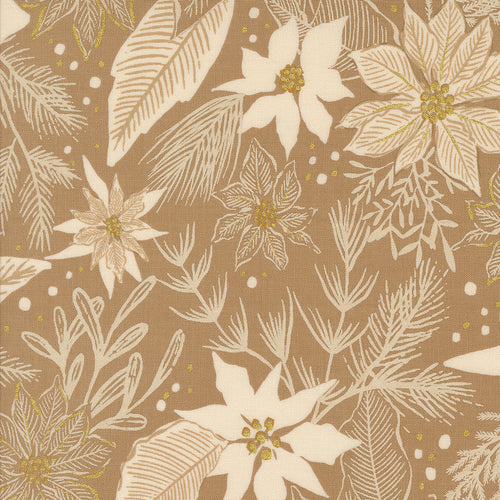 Old World Yuletide Poinsettias Mushroom by Fancy That Design House