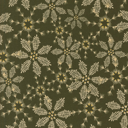 Old World Yuletide Snowflakes Pine by Fancy That Design House