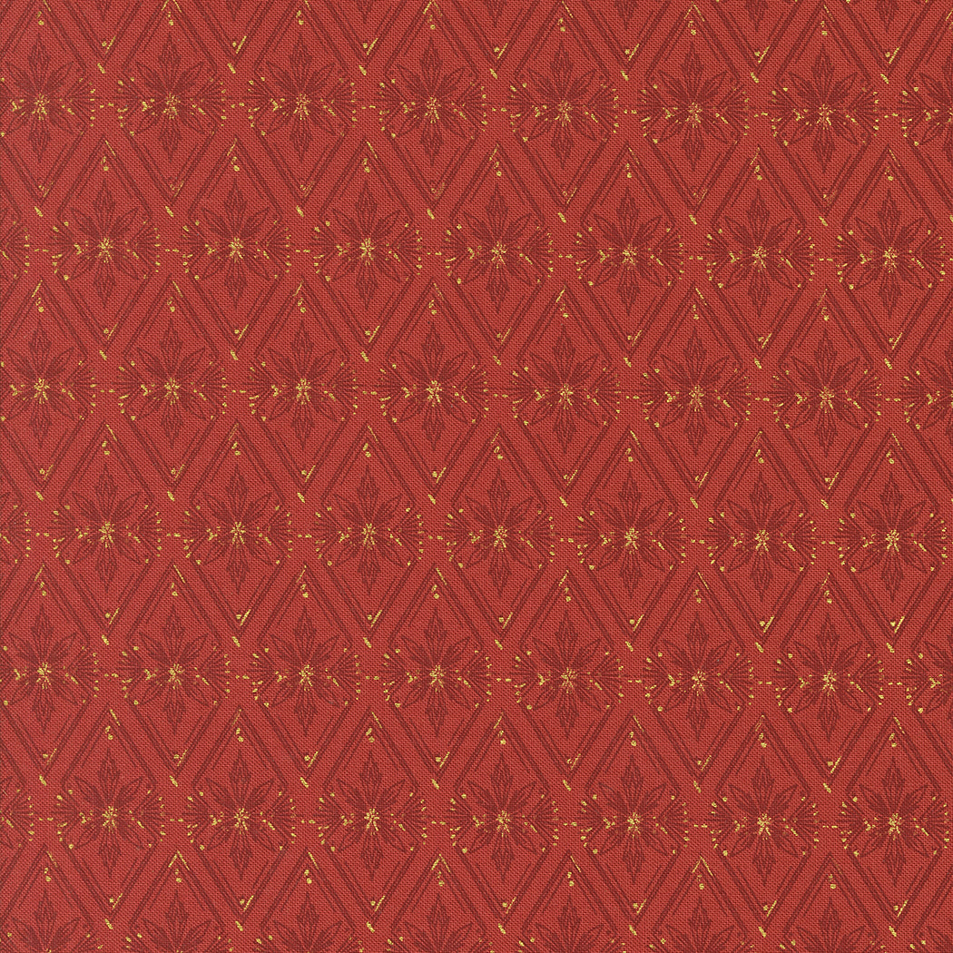 Old World Yuletide Diamonds Poinsettia by Fancy That Design House