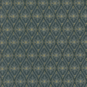 Old World Yuletide Diamonds Midnight by Fancy That Design House