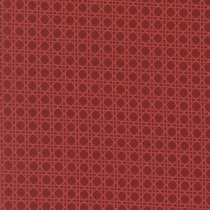 Old World Yuletide Trellis Check Crimson by Fancy That Design House