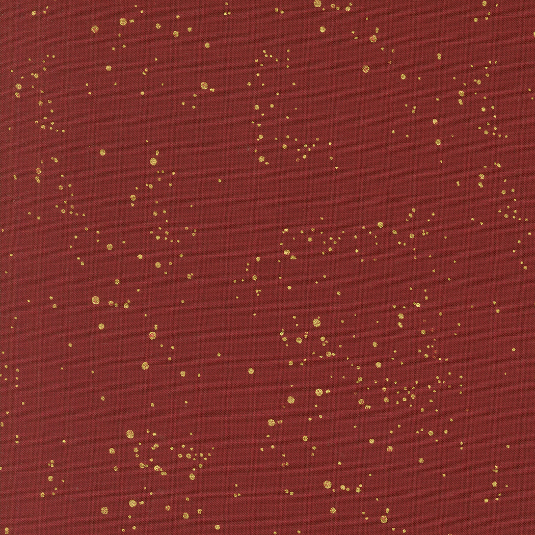 Old World Yuletide Snow Speckles Crimson by Fancy That Design House