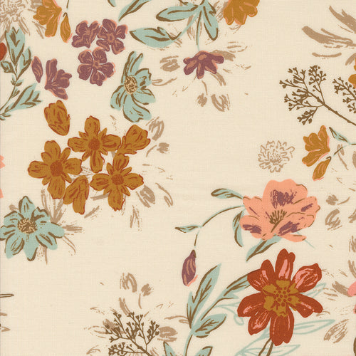 Foraged, Found, and Hand Me Down Harvest Blooms Eggshell by Fancy That Design House