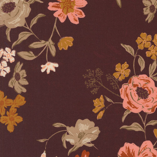 Foraged, Found, and Hand Me Down Harvest Blooms Merlot by Fancy That Design House