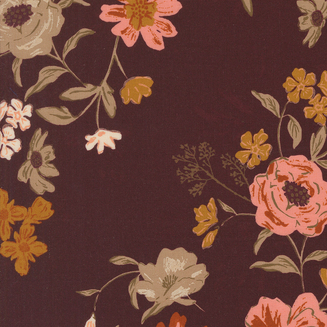 Foraged, Found, and Hand Me Down Harvest Blooms Merlot by Fancy That Design House