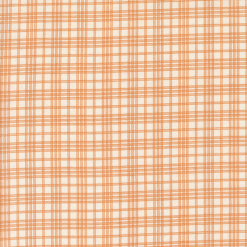 Pumpkin Spice Gatherings Open Plaid Cream Pumpkin by Primitive Gatherings