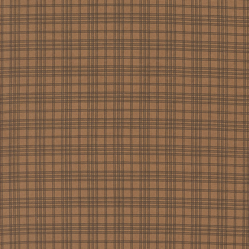 Pumpkin Spice Gatherings Open Plaid Dried Leaf by Primitive Gatherings