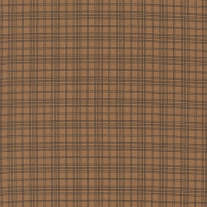 Pumpkin Spice Gatherings Open Plaid Dried Leaf by Primitive Gatherings