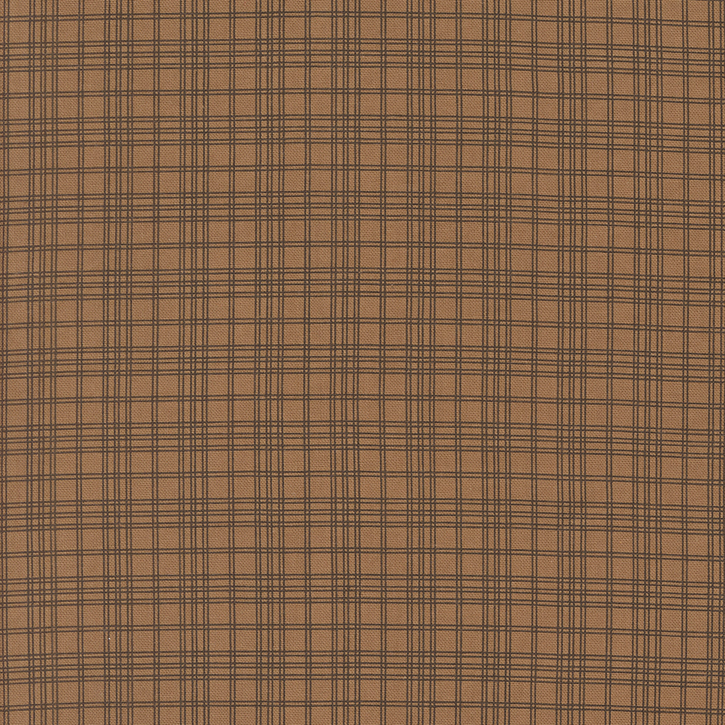 Pumpkin Spice Gatherings Open Plaid Dried Leaf by Primitive Gatherings