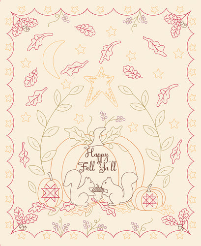 Pumpkin Spice Gatherings Panel Multi by Primitive Gatherings