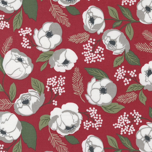 Christmas Eve - Christmas in Bloom Cranberry by Lella Boutique