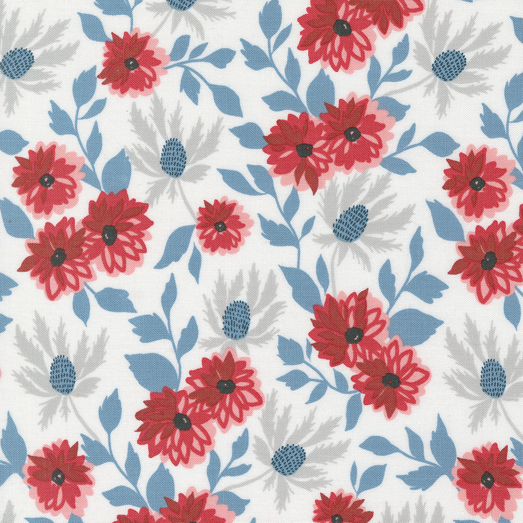 Old Glory - Liberty Bouquet Florals Cloud By Lella Boutique