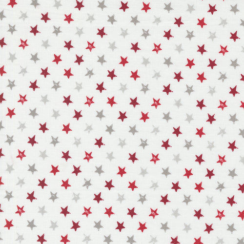 Old Glory - Star Spangled Americana Stars Cloud Red by Lella Boutique