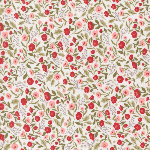 Berry and Pine Christmas Posies Snow by Lella Boutique