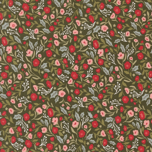 Berry and Pine Christmas Posies Wintergreen by Lella Boutique