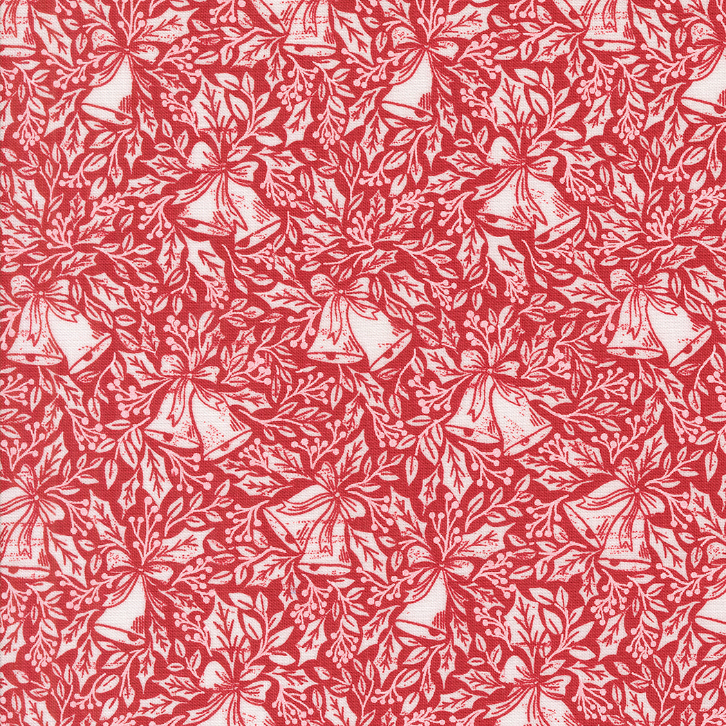 Berry and Pine Christmas Bells Cranberry by Lella Boutique