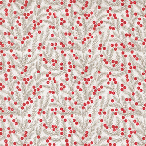 Berry and Pine Pine Needles Snow by Lella Boutique