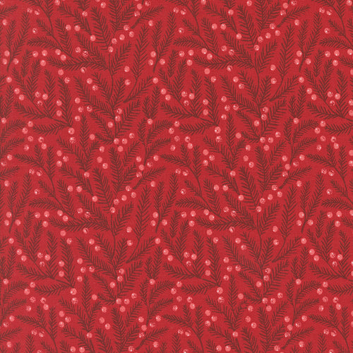Berry and Pine Pine Needles Cranberry by Lella Boutique