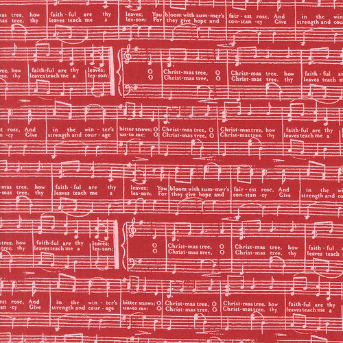 Berry and Pine O Christmas Tree Music Cranberry by Lella Boutique