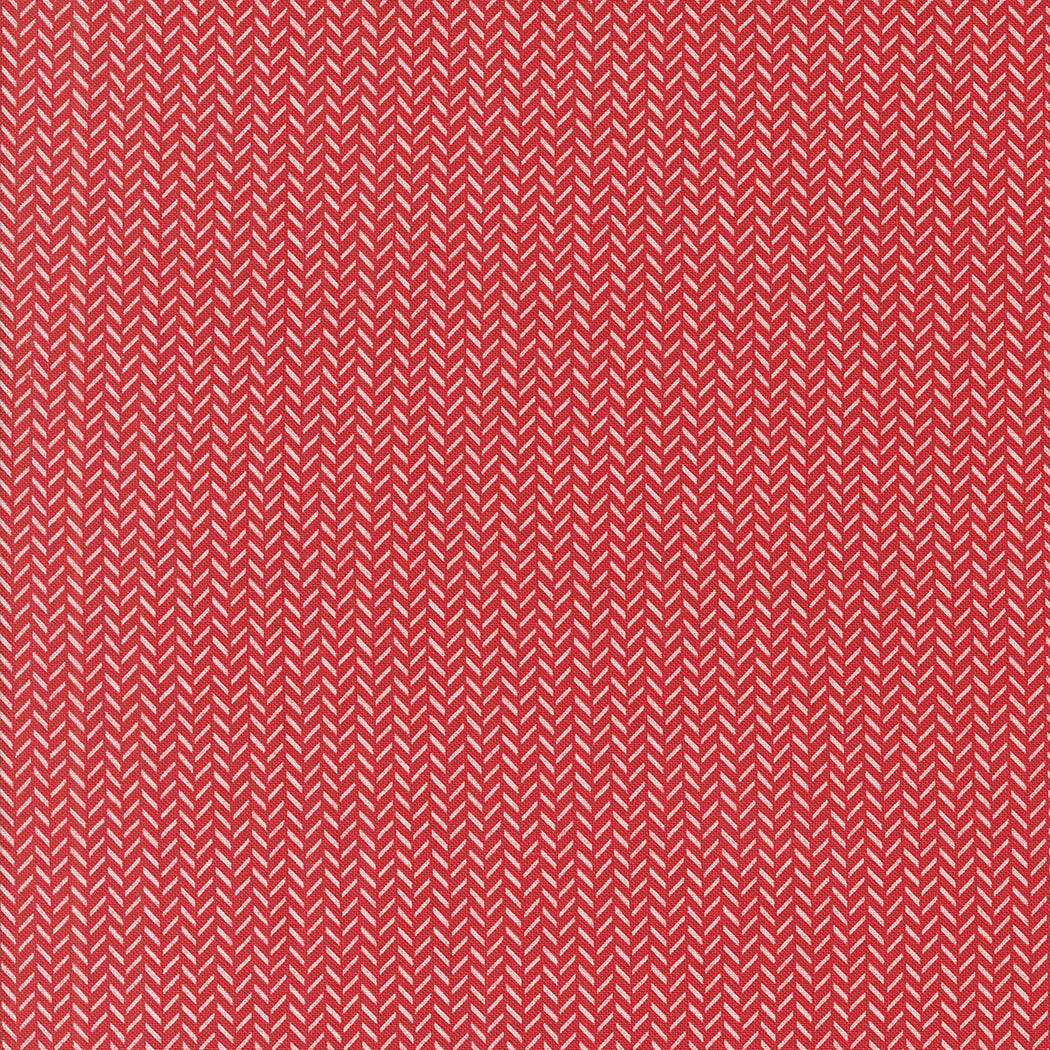 Berry and Pine Yule Herringbone Cranberry by Lella Boutique
