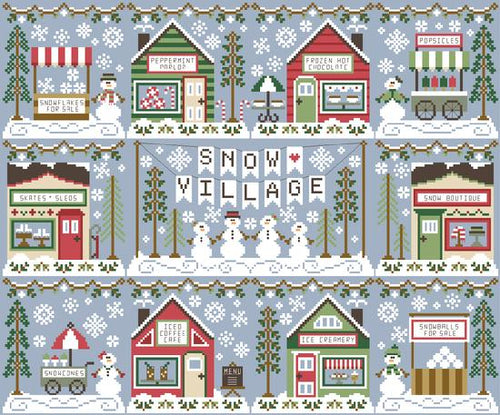 Snow Village - COMPLETE SERIES by Country Cottage Needleworks