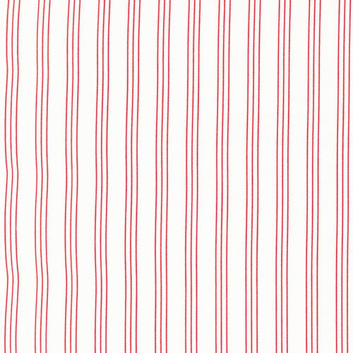 Lighthearted - Stripe Cream Red by Camille Roskelley