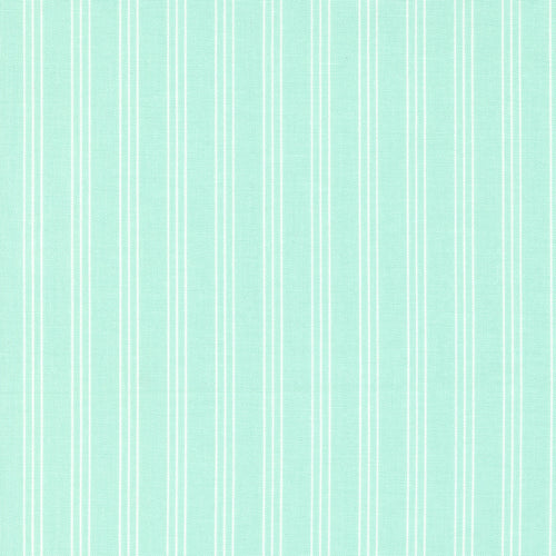 Lighthearted - Stripe Aqua by Camille Roskelley