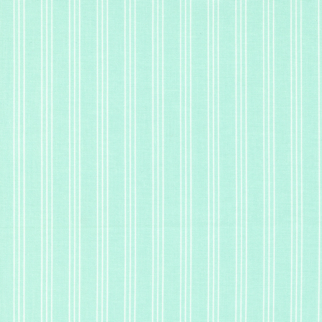 Lighthearted - Stripe Aqua by Camille Roskelley