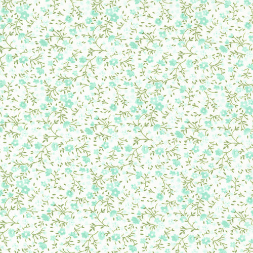 Lighthearted - Meadow Cream Aqua by Camille Roskelley
