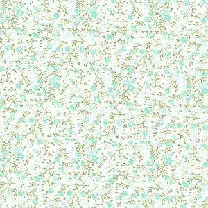 Lighthearted - Meadow Cream Aqua by Camille Roskelley