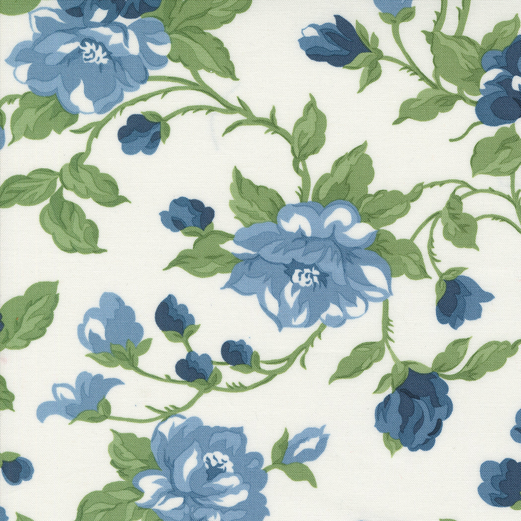 Shoreline - Cottage Large Floral Cream by Camille Roskelley